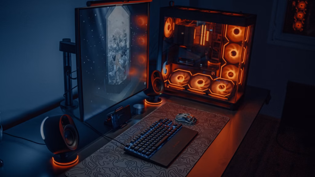 modern gaming setup visual representing online game matchmaking systems